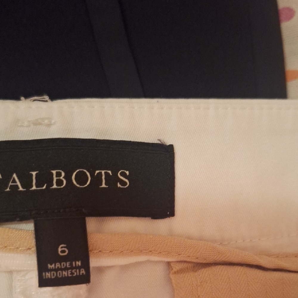 Talbots Black and Tan Pants